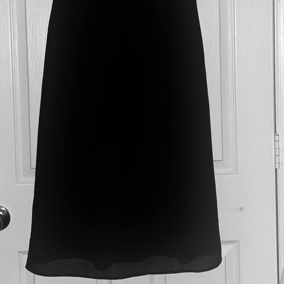 WOMEN'S size 10 -- Dress with Jacket.. PLAZA SOUTH~~ BLACK with WHITE TRIM.~~ - Picture 9 of 10